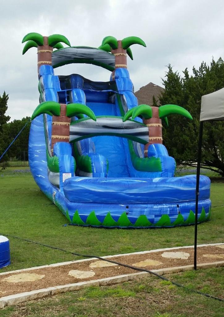 tropcal water slide